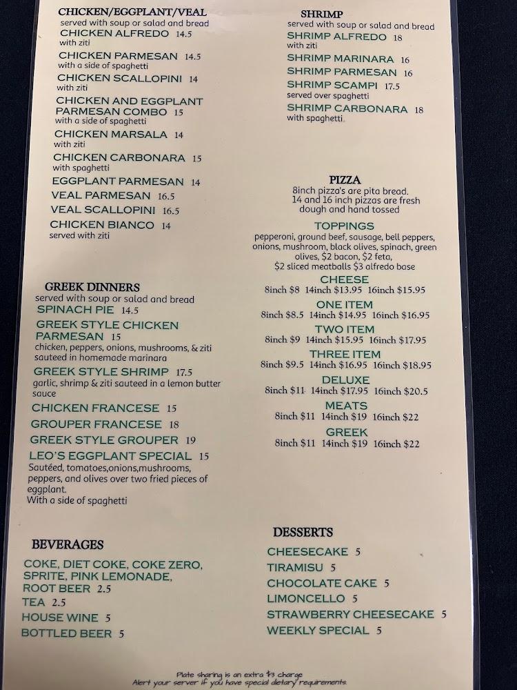 Leo's Pizza Italiano Shrimp Parmesan